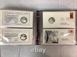 (30) Franklin Mint Postmasters of America FDC 1974 Sterling Silver Medals