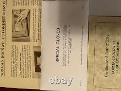 31 oz. 925 Silver Ingots Norman Rockwell Fondest Memories 1st Ed Franklin Mint