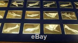 33.25 Ounces Sterling Silver Great Airplanes Franklin Mint Set
