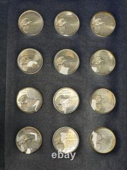 35.2 Troy Oz Complete 1970 AMERICAN PRESIDENTS Sterling Silver Medals Set