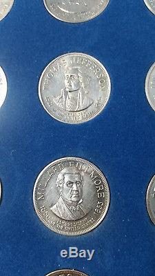 39 Silver Coins, Franklin Mint Treasury of Presidential Commemorative Medals