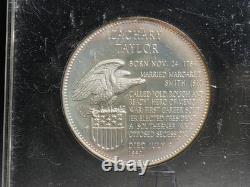 3 1967 Franklin Mint Silver Proof Medals Grant Taylor Cleveland 2.89 oz ASW OGP