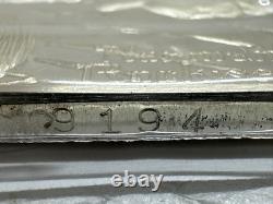 3.48 Oz. 925 Solid Silver Norman Rockwell Fondest Memories Art Bar (hookey)