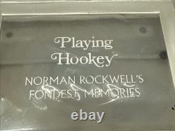 3.48 Oz. 925 Solid Silver Norman Rockwell Fondest Memories Art Bar (hookey)