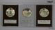 3 Franklin Mint Sterling Silver Christmas Medals In Cases #14627