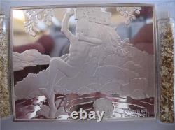 3 Oz. 925 Solid Silver Norman Rockwell Fondest Memories Art Bar + Gold (hookey)