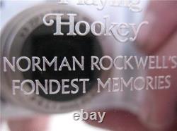 3 Oz. 925 Solid Silver Norman Rockwell Fondest Memories Art Bar + Gold (hookey)
