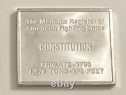 3 Rare STERLING SILVER American Fighting Ships ART BARS 26.6 Grams Each INGOT