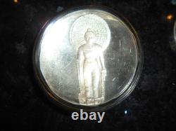 3 Vintage. 925 Silver Franklin Mint 100 Greatest Masterpieces 100,8,22 -6.36 ozt