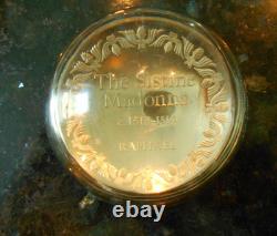 3 Vintage. 925 Silver Franklin Mint 100 Greatest Masterpieces 42,95,62- 6.26 ozt