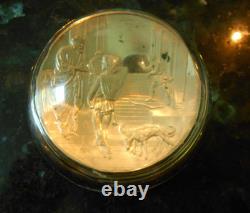 3 Vintage. 925 Silver Franklin Mint 100 Greatest Masterpieces 42,95,62- 6.26 ozt