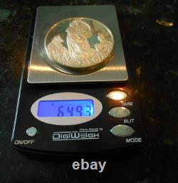 3 Vintage. 925 Silver Franklin Mint 100 Greatest Masterpieces 42,95,62- 6.26 ozt