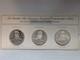 3x 1970 Presidents L7 92.5% Silver Franklin Mint American Express Lot 2.89oz Asw