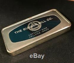 4.17 oz. BUNKER HILL Crescent Mine, IDAHO. 1973.999 Silver Bar. RARE