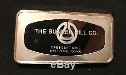 4.17 oz. BUNKER HILL Crescent Mine, IDAHO. 1973.999 Silver Bar. RARE