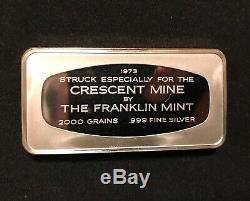 4.17 oz. BUNKER HILL Crescent Mine, IDAHO. 1973.999 Silver Bar. RARE