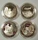 4 Cold War 925 Franklin Mint American History Sterling Silver Medals