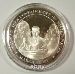 4 COLD WAR 925 Franklin Mint American History Sterling Silver Medals