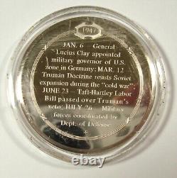 4 COLD WAR 925 Franklin Mint American History Sterling Silver Medals