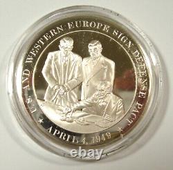 4 COLD WAR 925 Franklin Mint American History Sterling Silver Medals