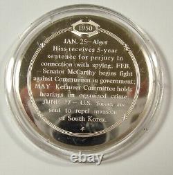 4 COLD WAR 925 Franklin Mint American History Sterling Silver Medals