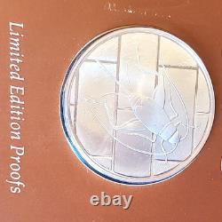 4 Franklin Mint LE Proof 1976 1oz Sterling Silver Good Luck Medals All NIP