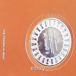 4 Franklin Mint LE Proof 1976 1oz Sterling Silver Good Luck Medals All NIP