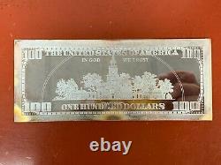 4 Oz. 999 Fine Silver 100 Dollar Bill Bar Franklin 2020