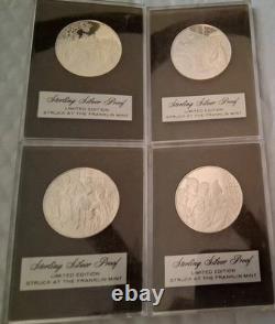 (4) Sterling Silver LIMTED Proof FRANKLIN MINT