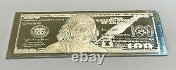 4 oz. 999 Fine Silver 2015 $100 Currency Bar in Plastic Case