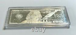 4 oz. 999 Fine Silver 2015 $100 Currency Bar in Plastic Case