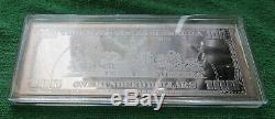 4 oz. 999 Silver Bar Ben Franklin $100 Bill Proof 2006