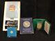 4 Pc Space Flight Coin Set- All From The Franklin Mint-sterling Silver & Bronze