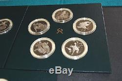 50 Franklin Mint Roberts Birds Sterling Silver Medal Coins 2 Cases1970-1976 RARE