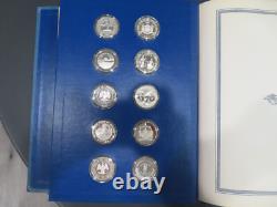 52 Oz Sterling Silver Franklin Mint Bicentennial Medals 50 State 500 Gr Coin Set