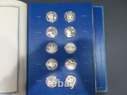 52 Oz Sterling Silver Franklin Mint Bicentennial Medals 50 State 500 Gr Coin Set