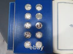 52 Oz Sterling Silver Franklin Mint Bicentennial Medals 50 State 500 Gr Coin Set