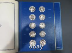 52 Oz Sterling Silver Franklin Mint Bicentennial Medals 50 State 500 Gr Coin Set
