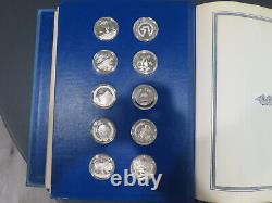 52 Oz Sterling Silver Franklin Mint Bicentennial Medals 50 State 500 Gr Coin Set