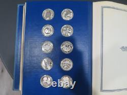 52 Oz Sterling Silver Franklin Mint Bicentennial Medals 50 State 500 Gr Coin Set