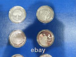 52 Oz Sterling Silver Franklin Mint Bicentennial Medals 50 State 500 Gr Coin Set