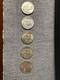 5  Silver 1963 50c Franklin Half Dollars