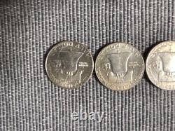 5  Silver 1963 50C Franklin Half Dollars