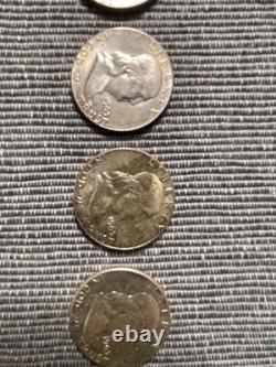 5  Silver 1963 50C Franklin Half Dollars