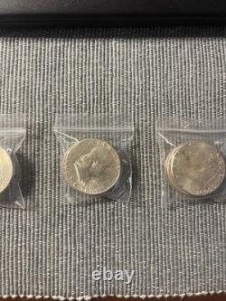 5  Silver 1963 50C Franklin Half Dollars