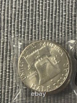 5  Silver 1963 50C Franklin Half Dollars