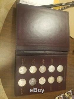 60 Franklin Mint Michelangelo Sterling silver coins from Sistine Chapel Ceiling