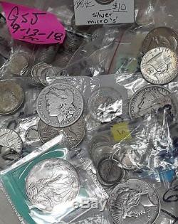 60 Silver Mix Date Coins Roosevelt Washington Qtrs-25c Franklin JFK Half Dollars
