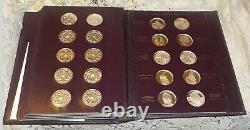 60 Sterling Silver Medals Coins The Genius Of Michelangelo Franklin Mint w Album