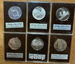 6-Franklin Mint Limited edition Proof Medals Sterling. 925 Silver Qty 6